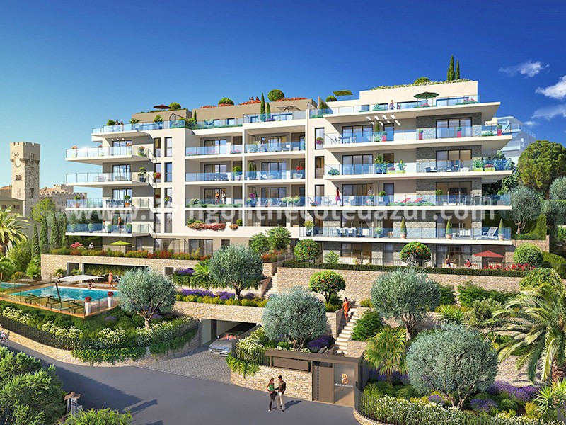 Splendid new apartment: pool, seaview, 800 meters from Prom des Anglais