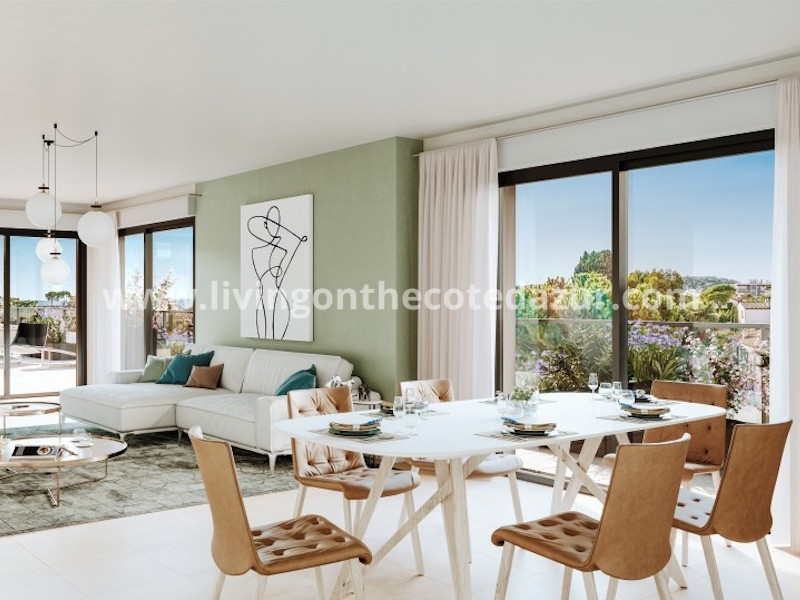 Newly built apartment Cros de Cagnes sur Mer, beach at 400 meters