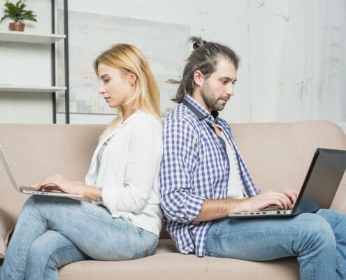 searching online to buy a home on the French Riviera