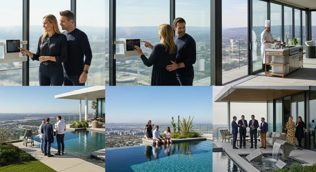 luxury real estate, property features, modern home