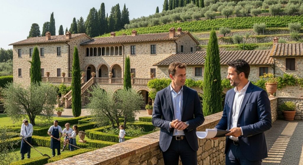 Italian estate management, architecture, community